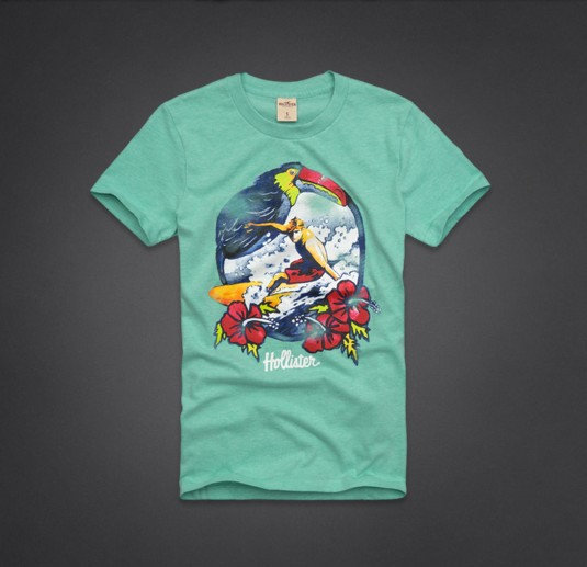 T-shirt Hollister Vert Homme
